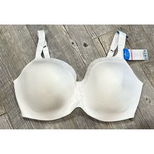 Playtex 4823 Love My Curves Balconette Bra Underwire Womens 44DDD White NWT
